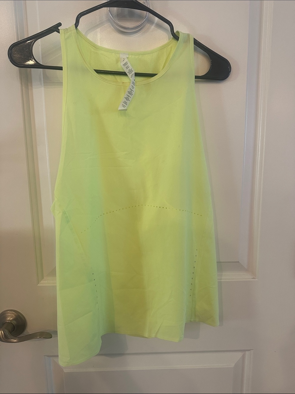 lululemon athletica Neon Yellow Performance Tank Top